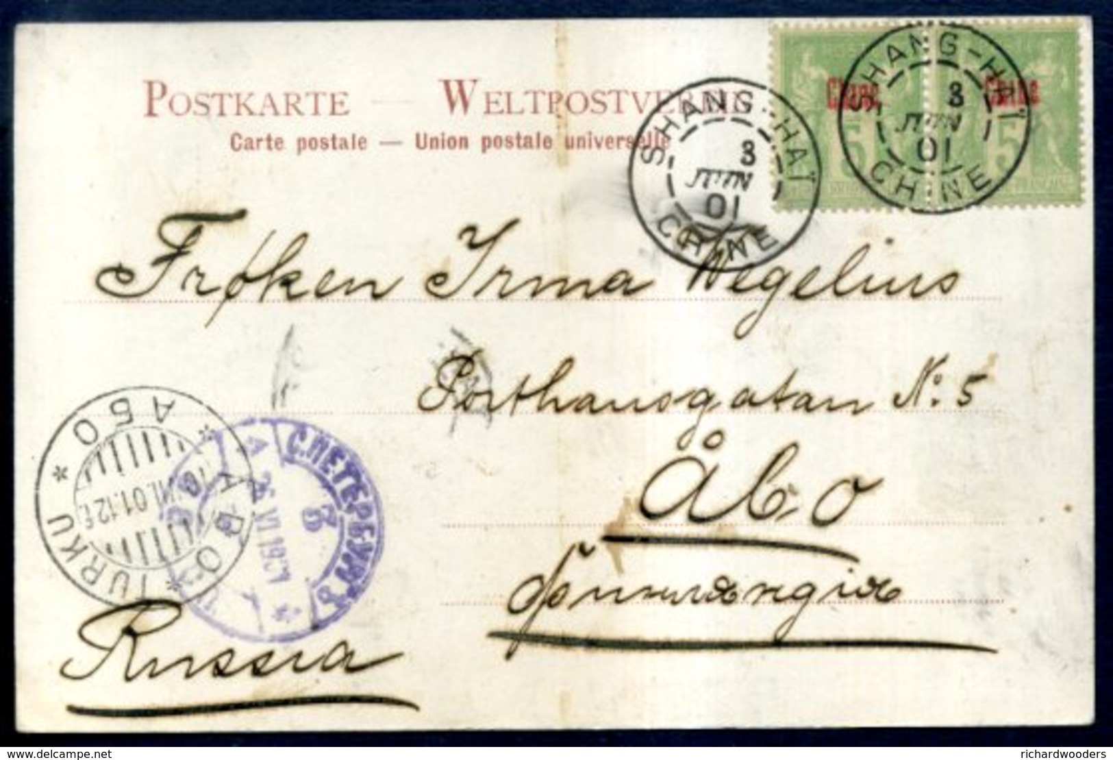 China, French POs In - Lettres & Documents