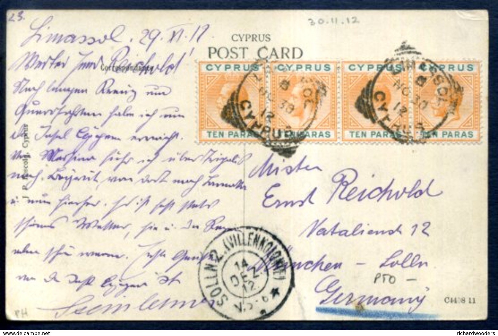 Cyprus - Lettres & Documents