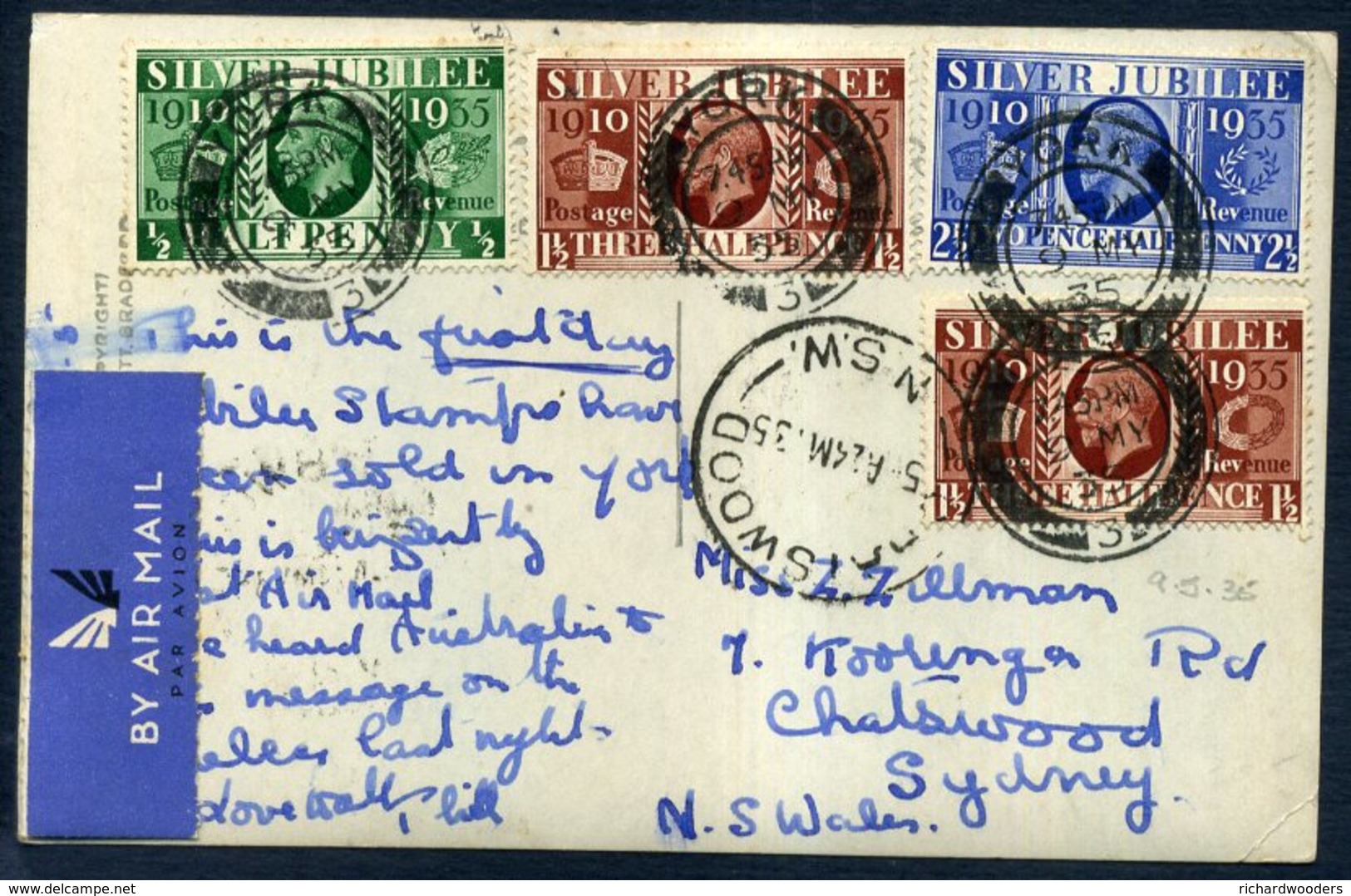 Great Britain - Stamps - GV Issues - Covers - Lettres & Documents