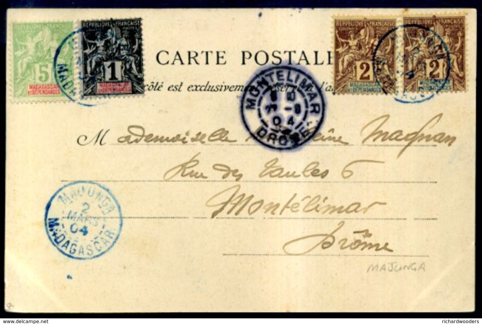 Madagascar, French POs In Madagascard & Depencencies 1889-96) - Lettres & Documents