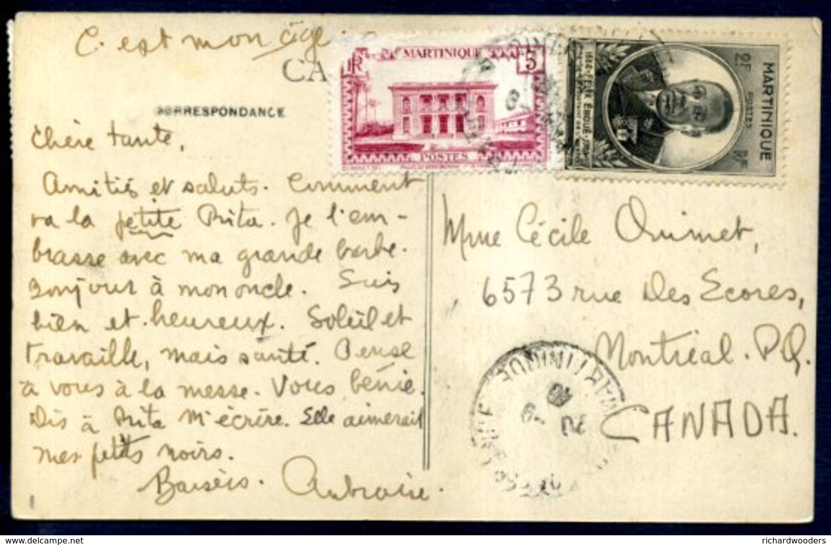 Martinique - Briefe U. Dokumente