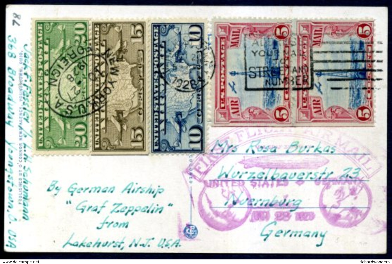 United States Of America - Covers - 1901 -1930 - Lettres & Documents