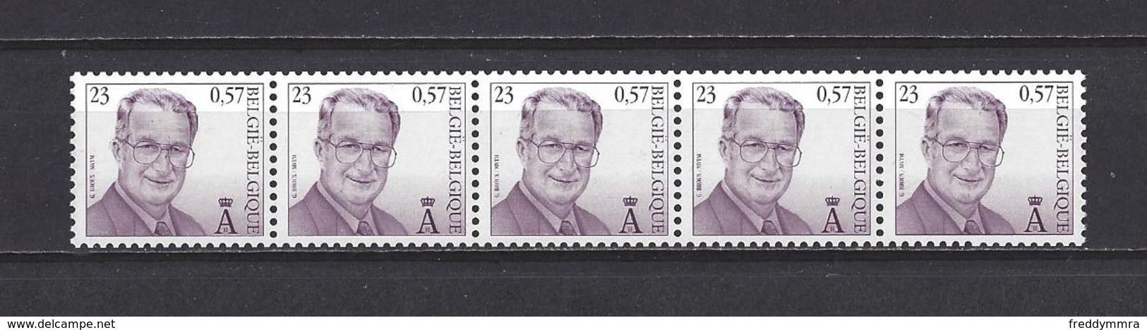 Belgique: R102a ** 4 Chiffres - 0450 - Coil Stamps