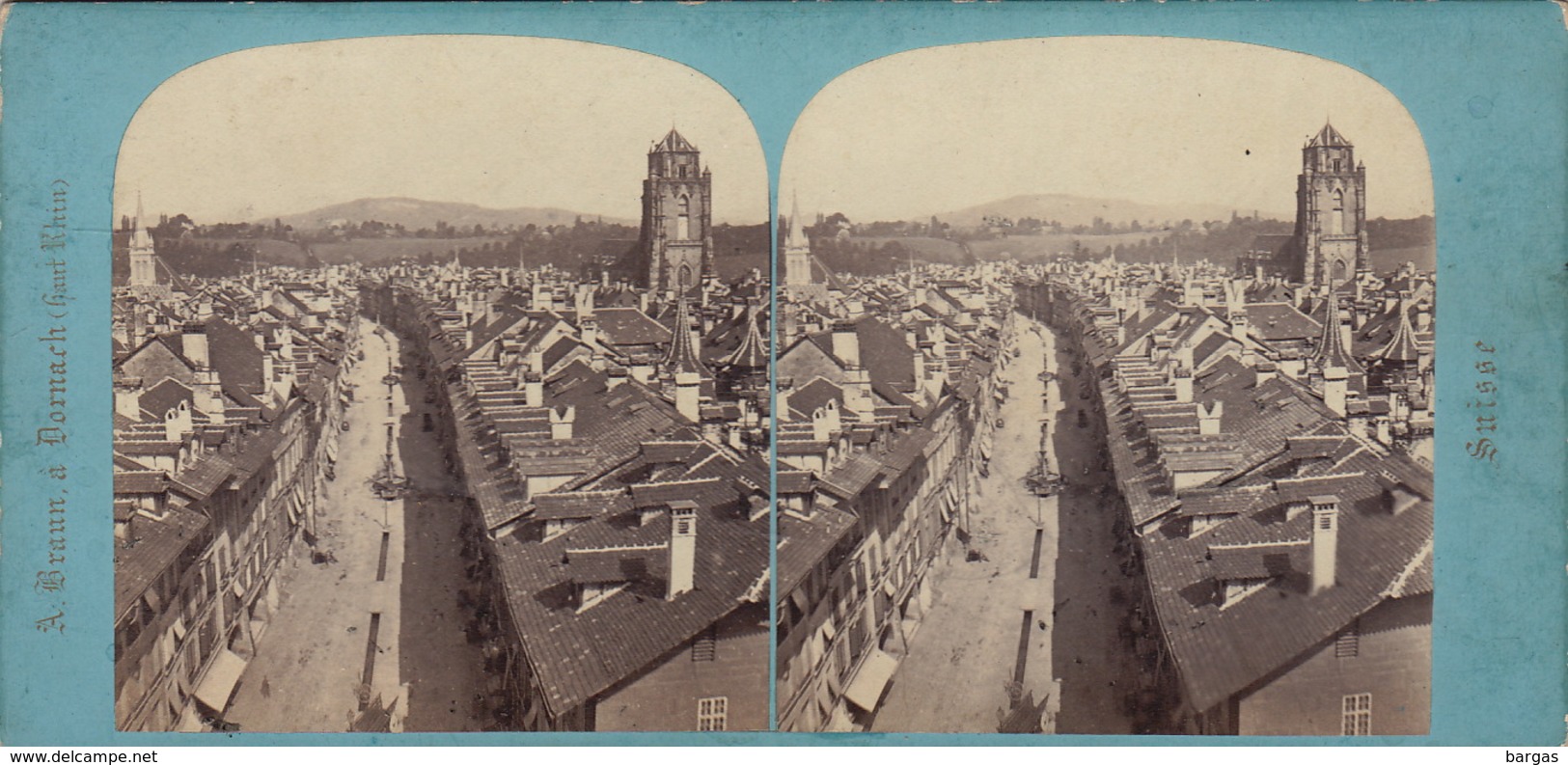 Photo Stéréo Suisse Berne Depuis La Tour Des Prisons - Stereoscopic