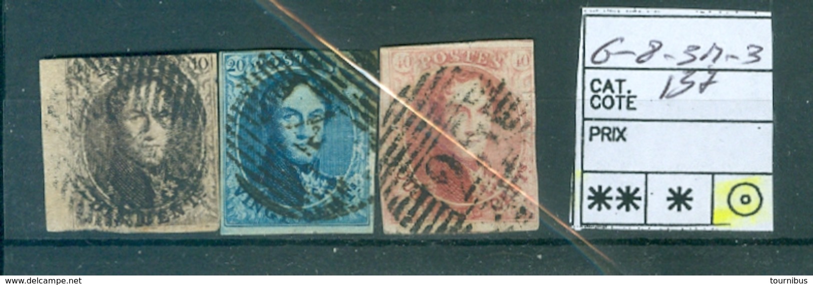 6-8 -3 Côte 137€ - 1849-1865 Medaillen (Sonstige)