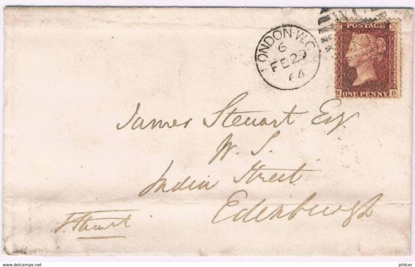 Great Britain, 1864, London-Edinburgh - Briefe U. Dokumente