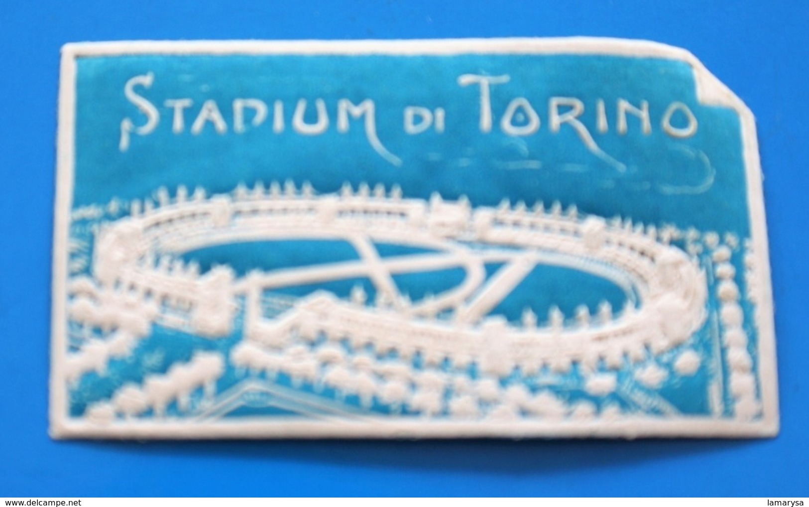 ITALIA STADIUM DE TORINO TURIN FOOTBALL  Vignette*-Erinnophilie,timbre,stamp,Sticker-Aufkleber-Bollo-Viñeta,Label,Timbre - Erinnofilia