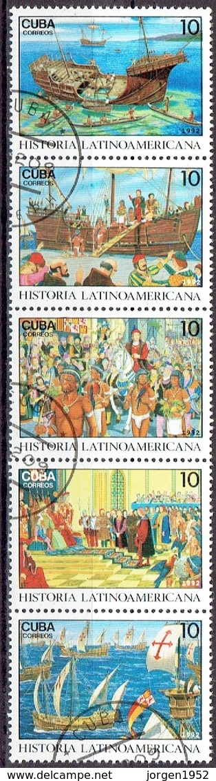 CUBA # FROM 1992 STAMPWORLD 3650-54 - Used Stamps