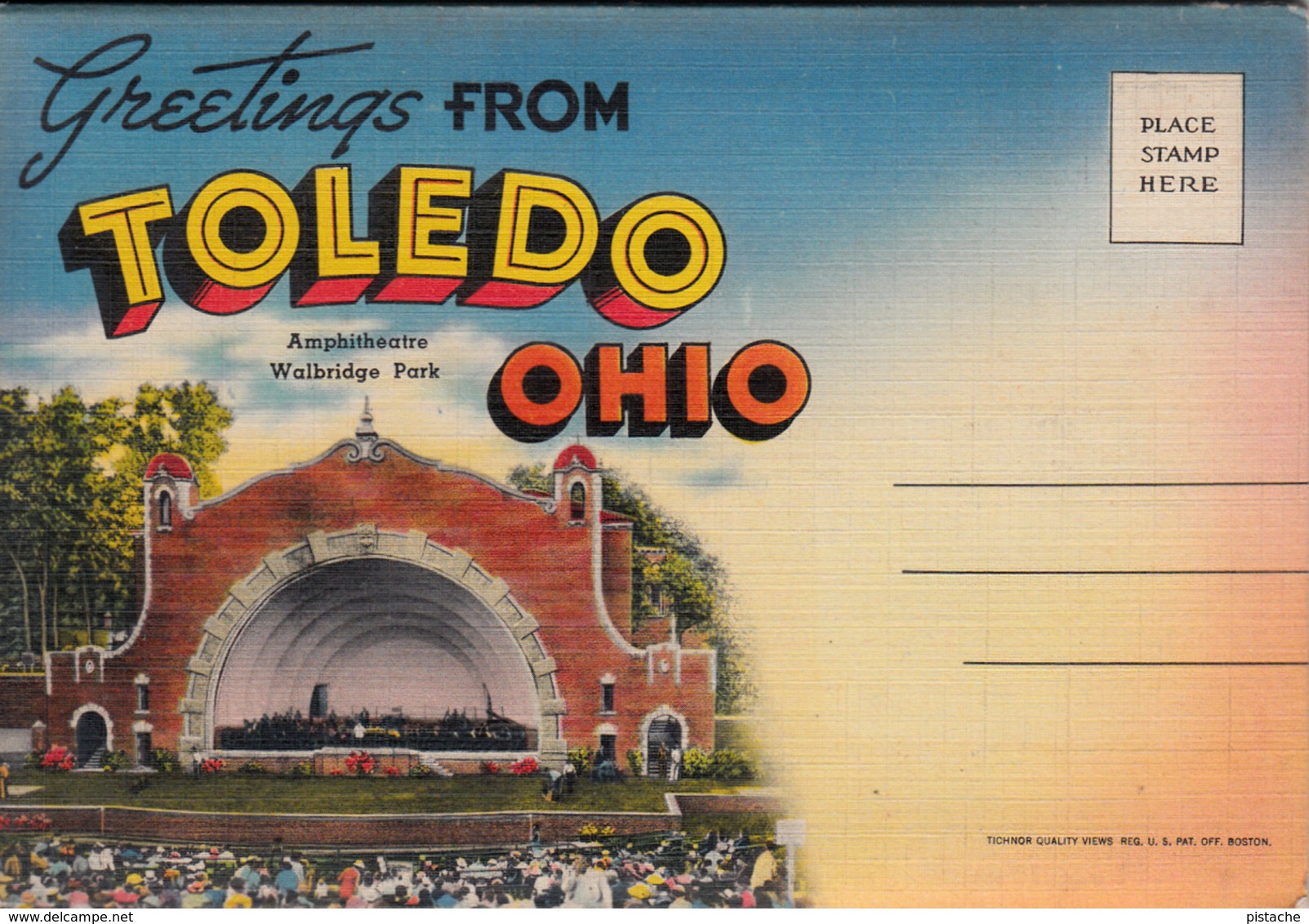 Vintage 1945-1950 - Souvenir Folder - Greetings From Toledo Ohio With 18 Views - Unused - VG Condition - Toledo