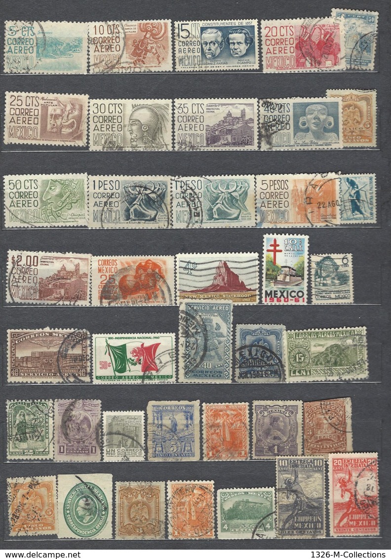 39 TIMBRES MEXIQUE - Mexico