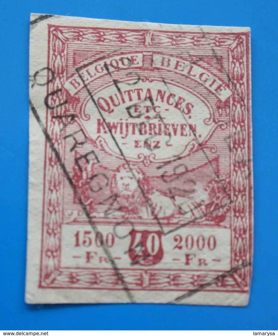 Belgie Quittance Etc Fiscal Timbre Europe  Belgique  Fiscaux  Timbre Oblitéré - Stamps