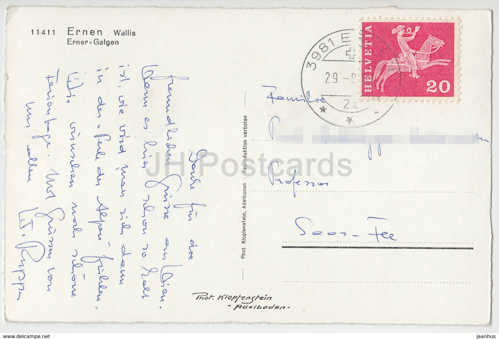 Ernen - Erner-Galgen - Wallis - 11411 - Switzerland - Used - Ernen