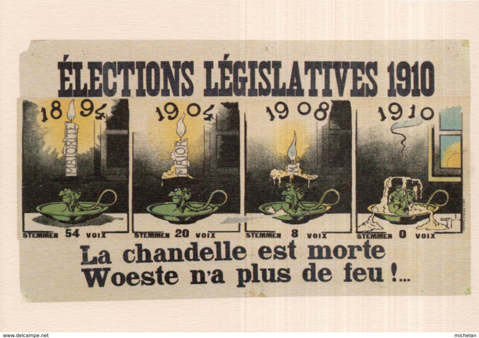 10 CPA OU DESSINS SOUS POCHETTE ?  BELGIQUE--PRÉSENCE ACTION CULTURELLE-FORMAT DESSIN 112 * 158m-POCHETTE 117 * 158mmm- - Autres & Non Classés