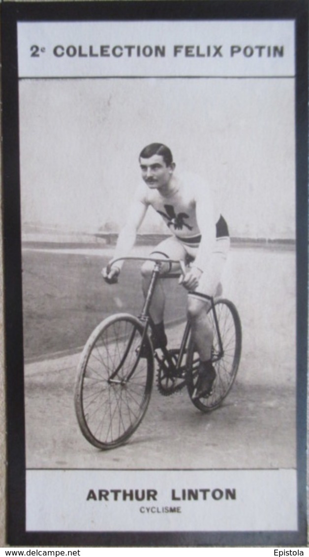 Arthur Vincent LINTON Né à Seavington St Michael - Champion Cycliste Anglais - 2ème Collection Photo Felix POTIN 1908 - Albums & Collections