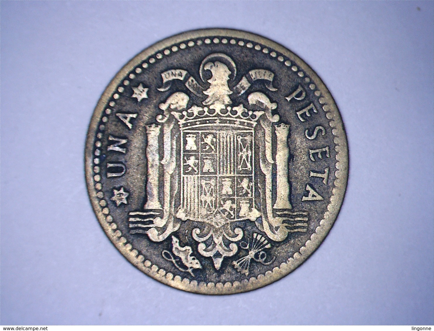 1947 - Espagne - Spain - UNA PESETA, ETOILE 54 - 1 Peseta