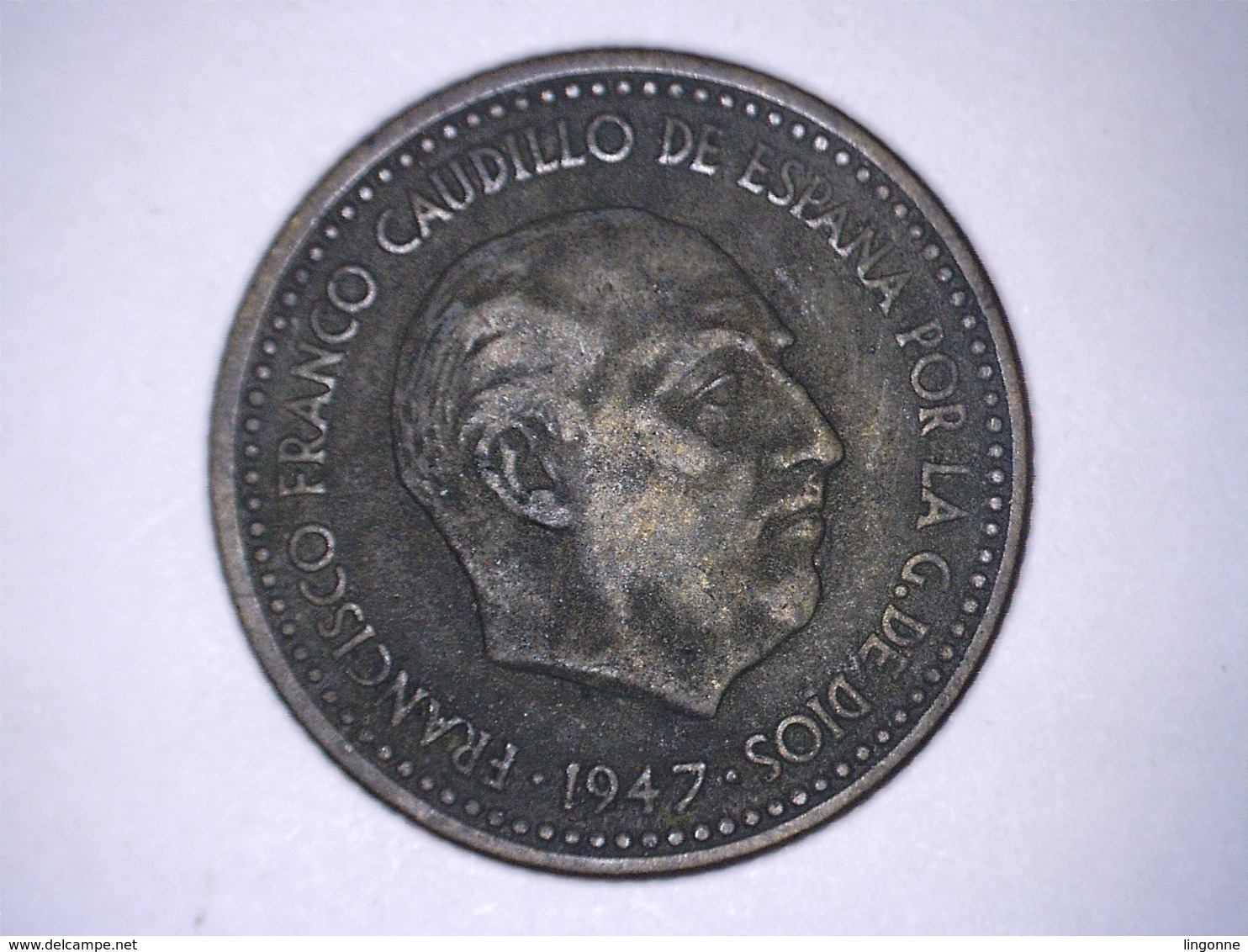 1947 - Espagne - Spain - UNA PESETA, ETOILE 52 - 1 Peseta