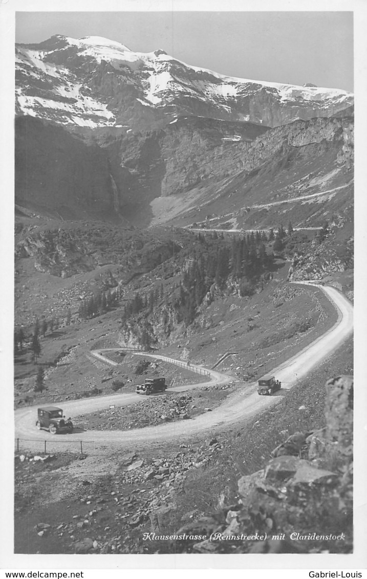 Klausenstrasse (rennstreck) Mit Claridenstock - Course De Voitures Alpes - Autres & Non Classés