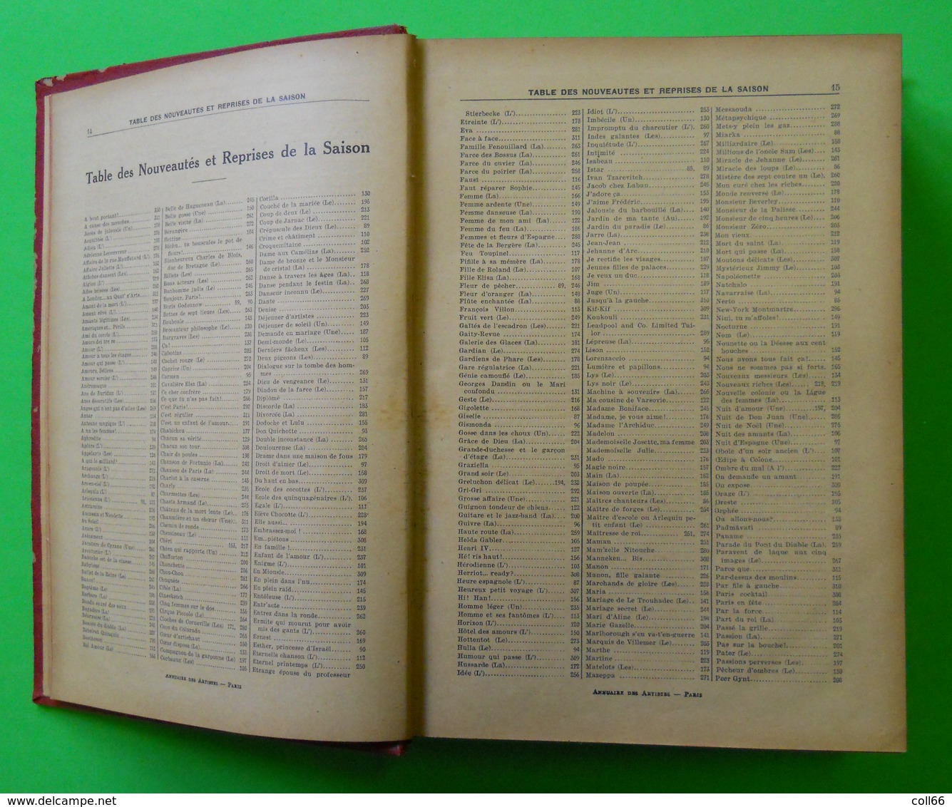 1926 Annuaire Des Artistes Couverture Carton 1477 Pages éditeur Office Général De La Musique Paris 2.709 Kg 18.5x27cm - 1901-1940