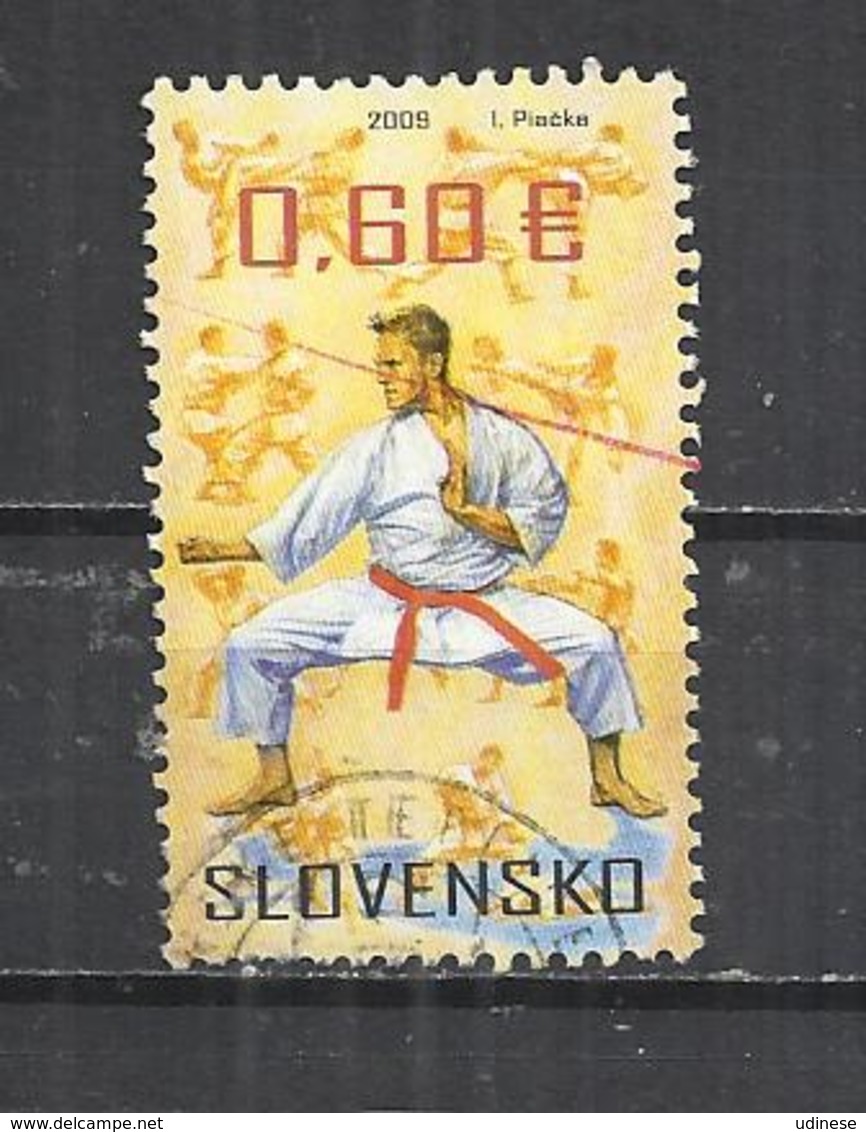 SLOVAKIA 2009 - MARTIAL ARTS -  POSTALLY USED OBLITERE GESTEMPELT USADO - Oblitérés