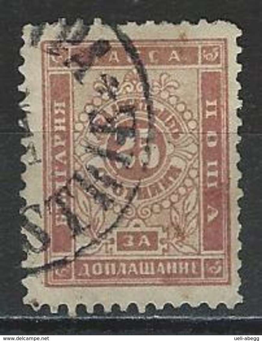 Bulgarien Mi P8 IA O - Timbres-taxe