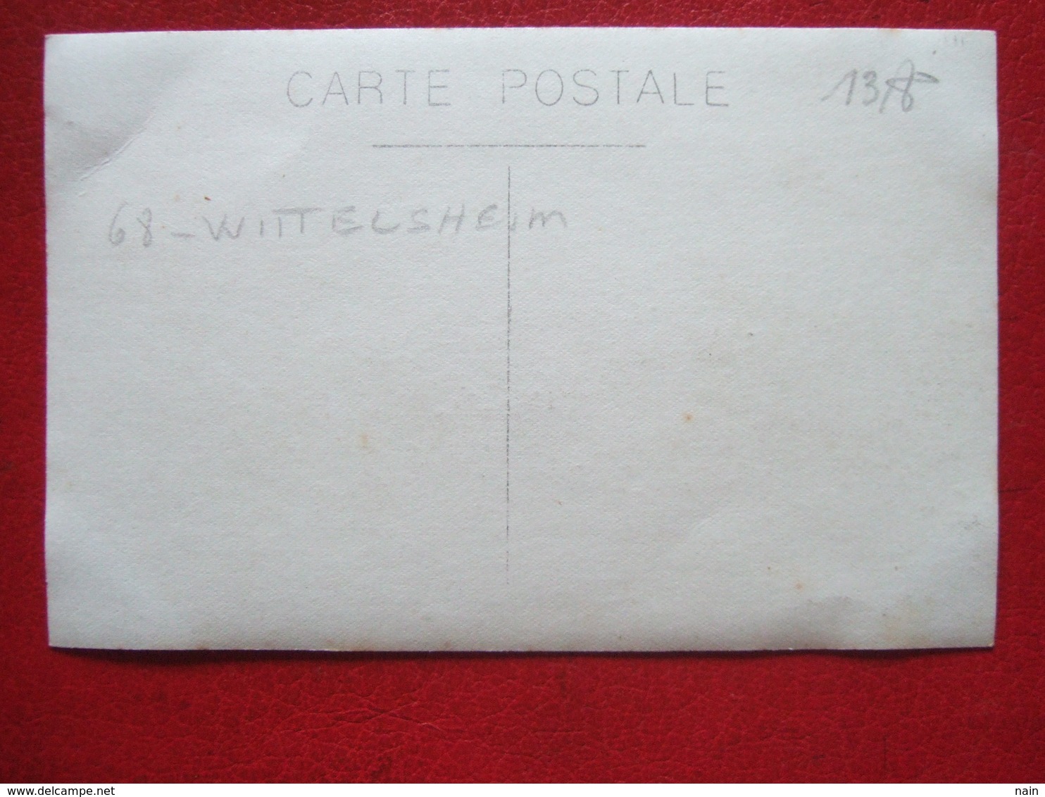 68 - WITTELSHEIM - CARTE PHOTO - " MINES DE POTASSE AMELIE " - AU FOND . " SERIE INCONNU SUR DELCAMPE ... - Other & Unclassified