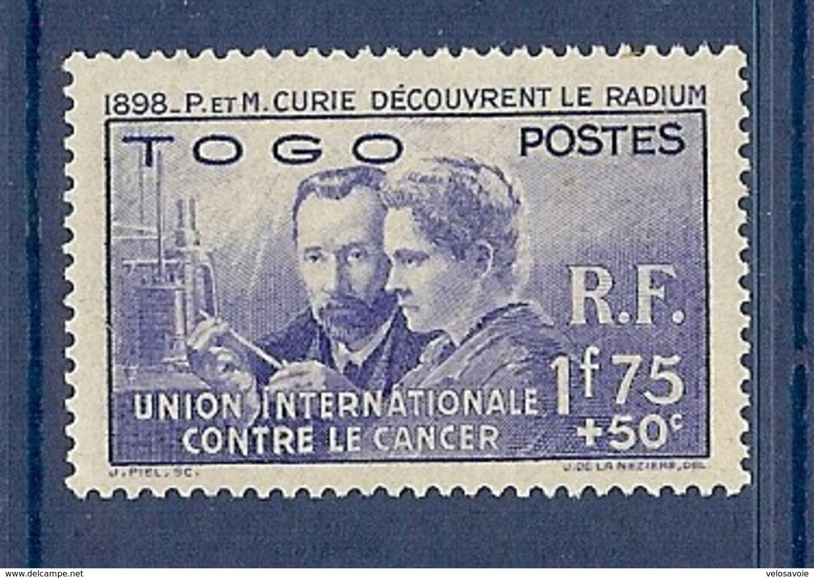 TOGO N° 171 PIERRE ET MARIE CURIE * - Unused Stamps