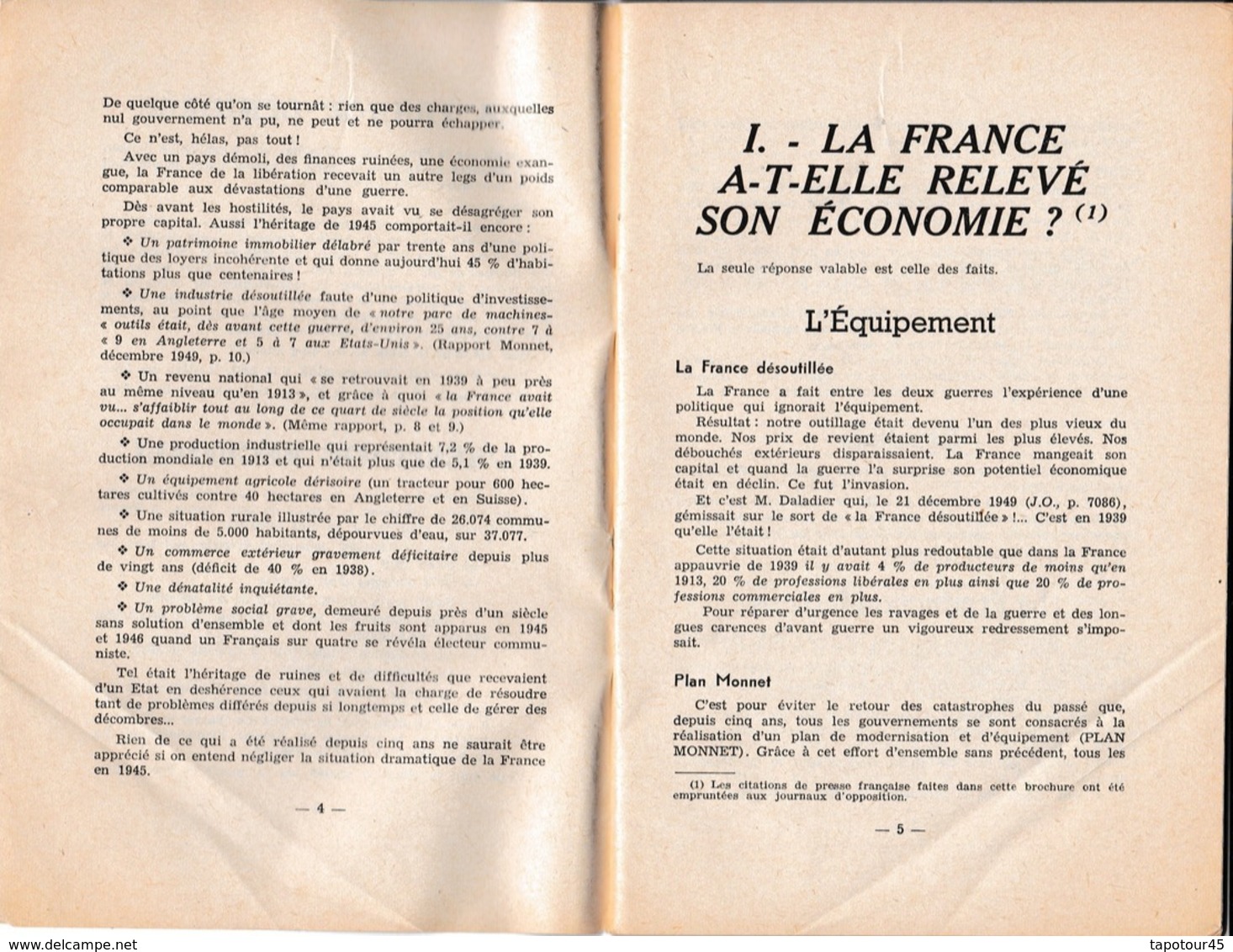 C 8) Livre Militaria "Force Nouvelles" "Mai 1951 N= 4"  60 Pg  B5 - Frans