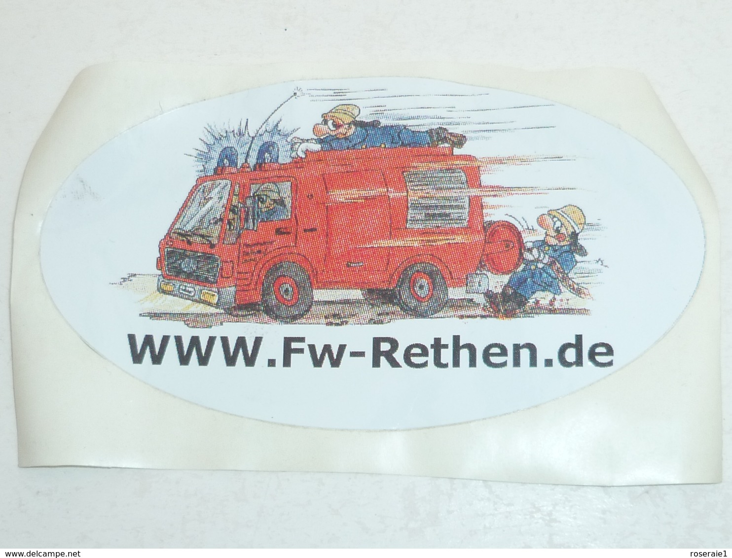 AUTOCOLLANT, SAPEURS POMPIERS ALLEMAGNE, RETHEN - Pompiers