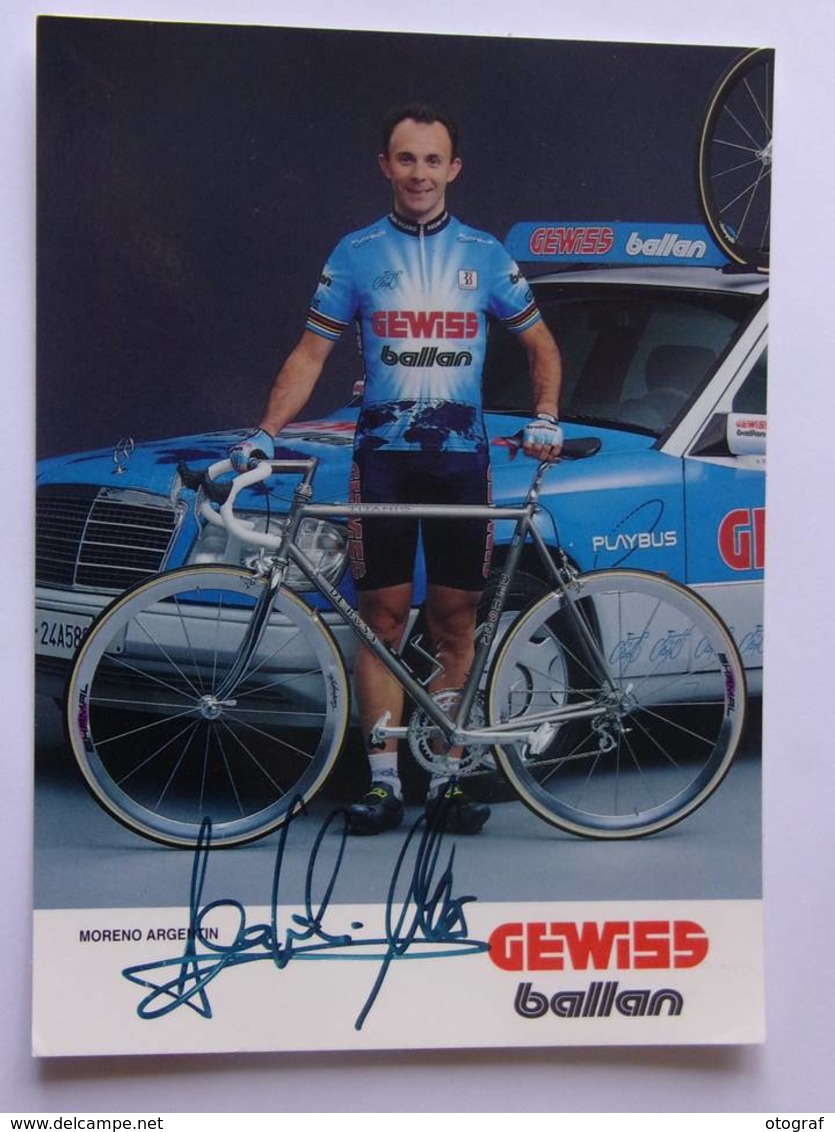 Moreno ARGENTIN - Signé / Hand Signed / Dédicace Authentique / Autographe - Cyclisme