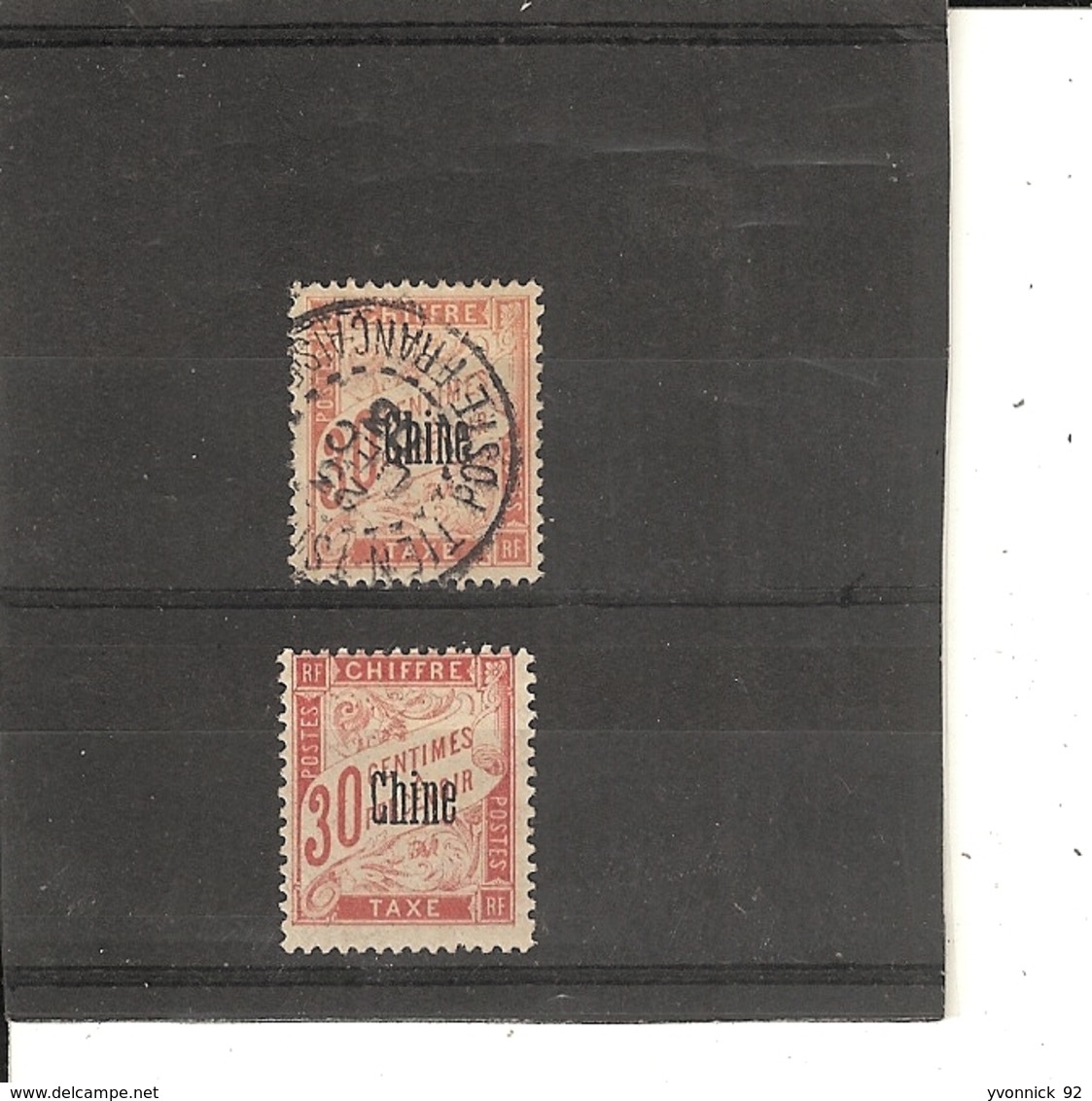 Chine _ Chiffre Taxe - 1901 2 Xn°4 - Other & Unclassified