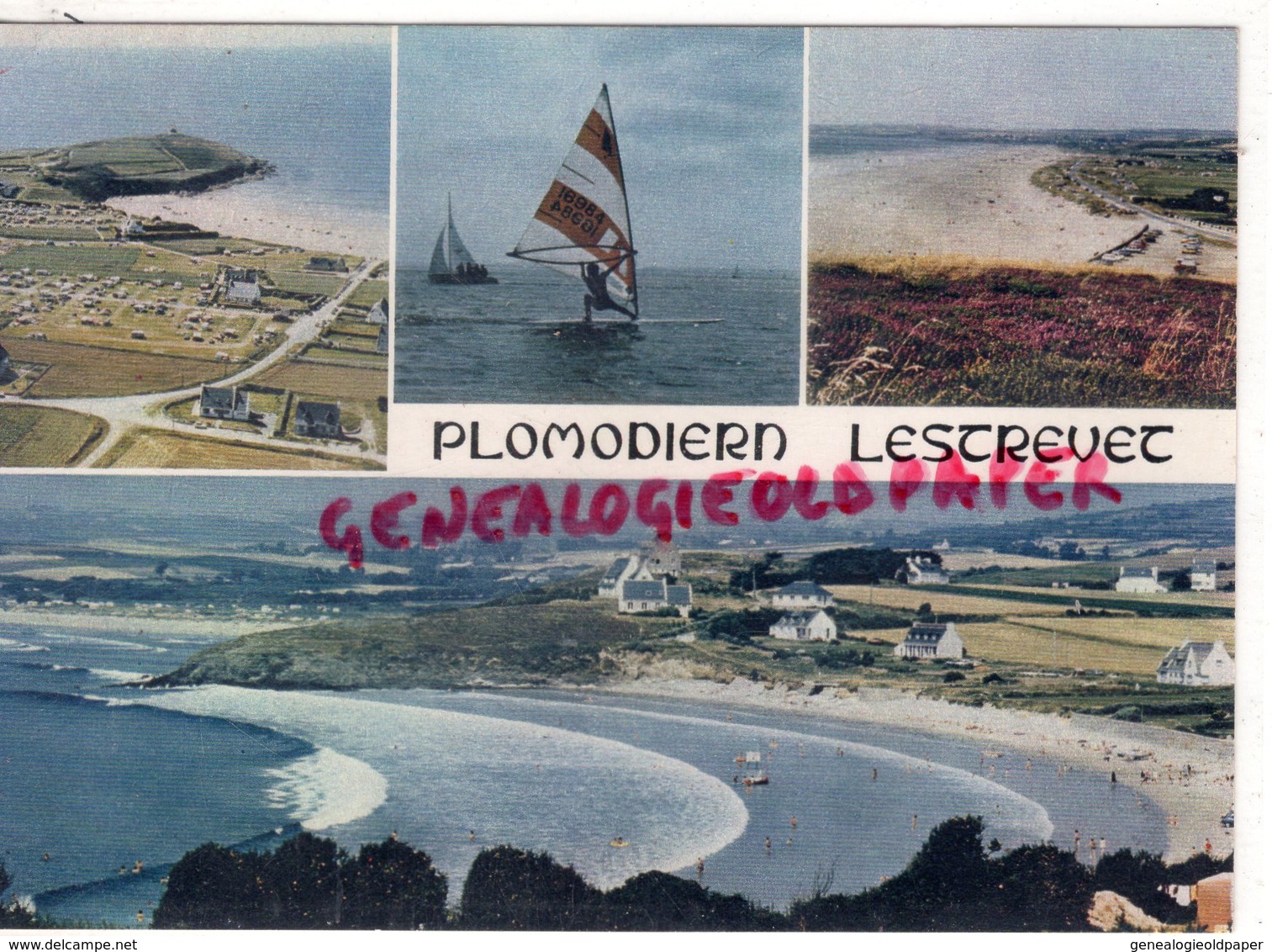 29 - PLOMODIERN - LA PLAGE DE PORS AR VAG ET LA PLAGE DE LESTREVET  - FINISTERE - Plomodiern