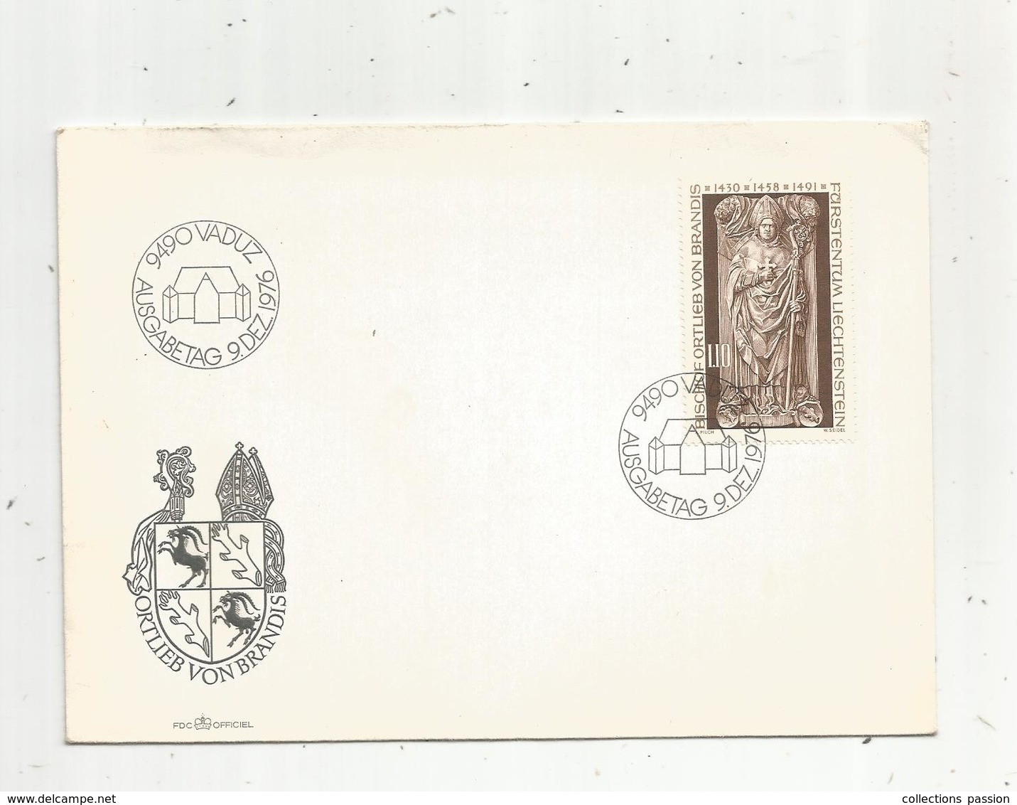 Lettre , Liechtenstein , 9490 VADUZ , Ausgabetag , 1976 - Storia Postale