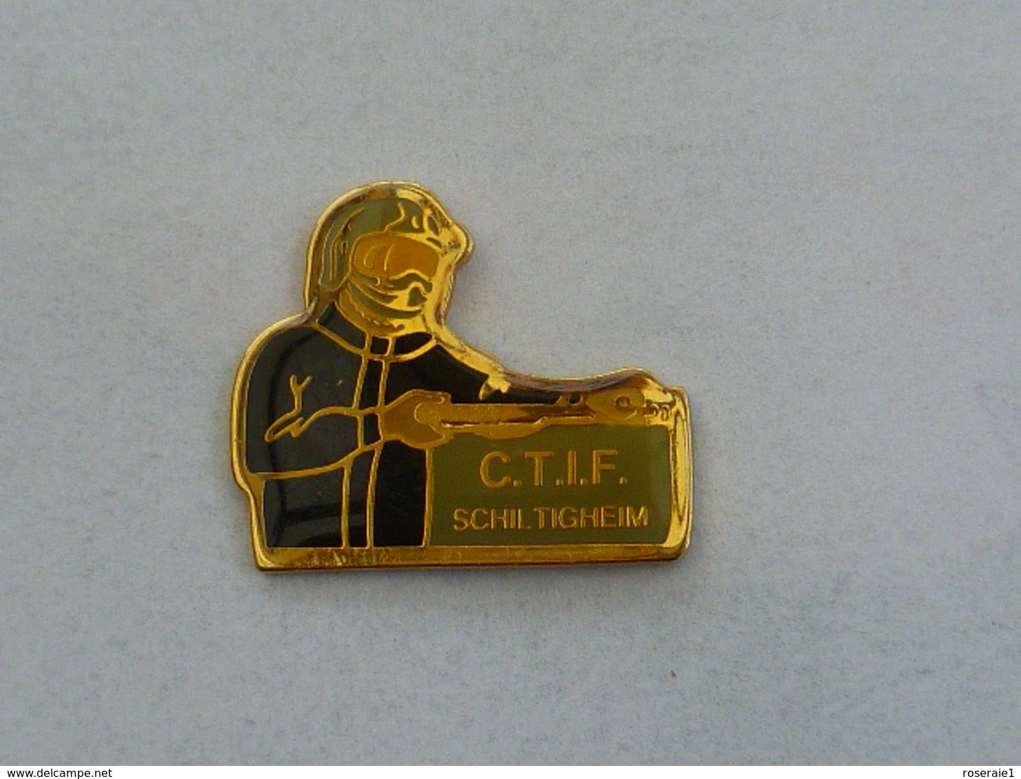 Pin's SAPEURS POMPIERS, C.T.I.F. SCHILTIGHEIM - Firemen