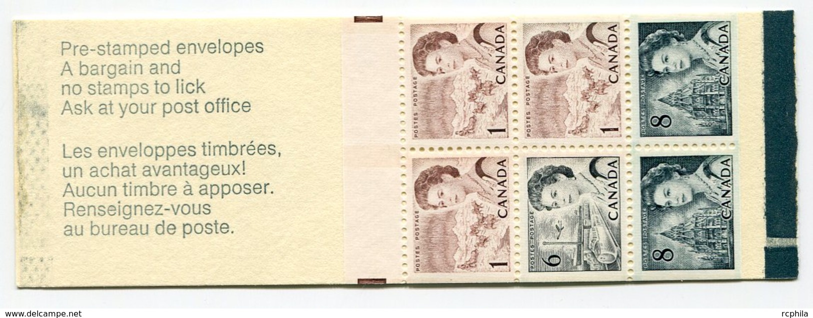 RC 15899 CANADA BK69 QUEEN ELIZABETH II CARNET COMPLET BOOKLET MNH NEUF ** - Cuadernillos Completos