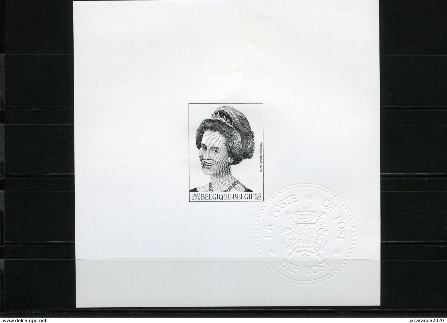 [G1003] België 2880 - Koningin Fabiola - Reine Fabiola - Opllage: 75ex. - Zeldzaam - Rare - Cote: 37,50 - Feuillets Ministériels [MV/FM]