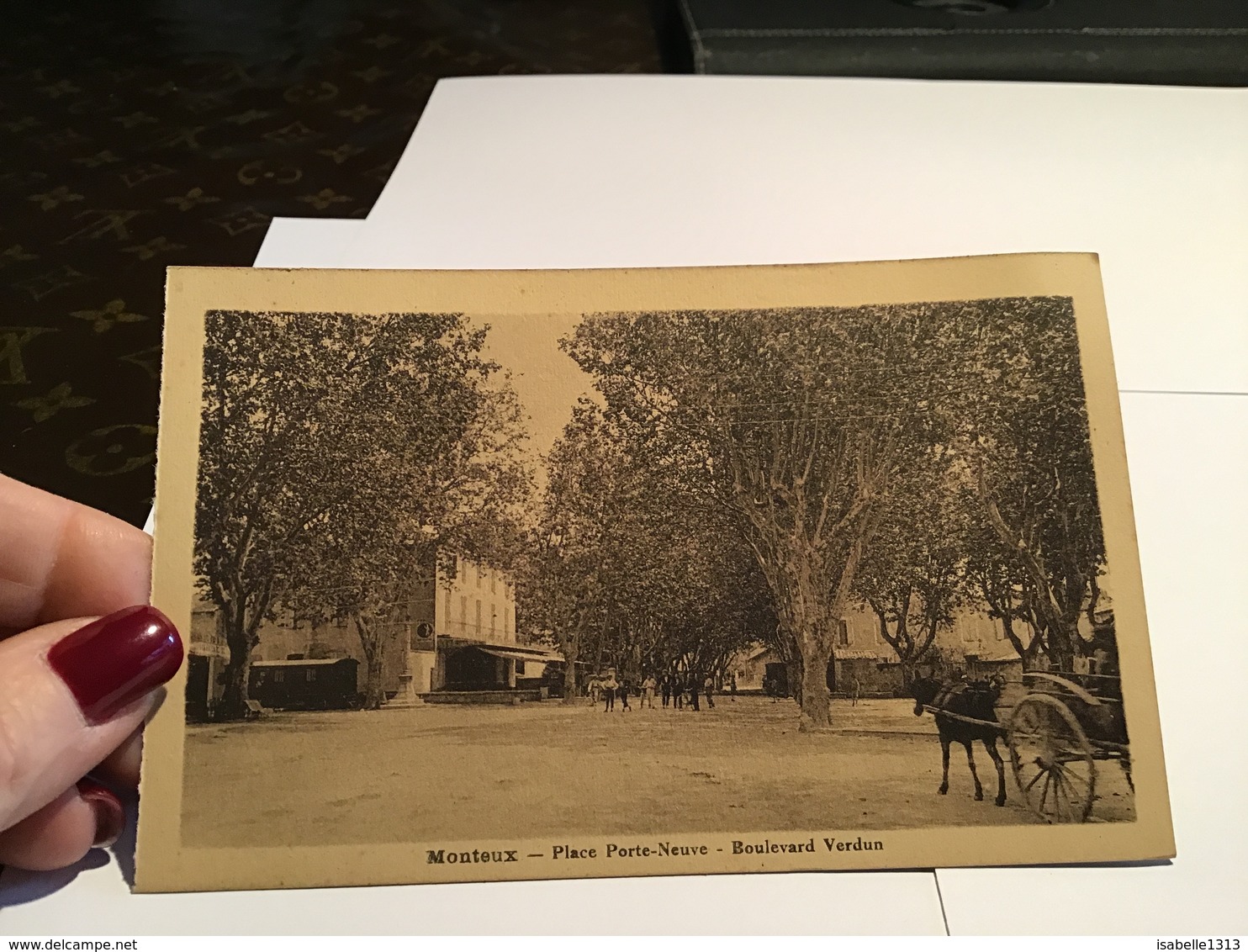 Monteux Place Porte  Neuve Boulevard Verdun Cheval Calèche Animé - Monteux