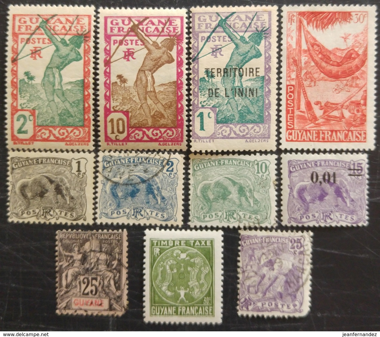 Timbres De Guyane Française Non Classés - Otros & Sin Clasificación