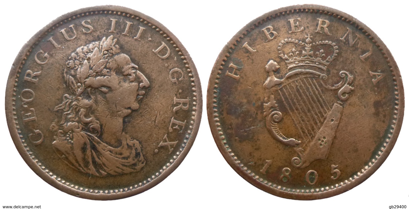 Georges III - Penny 1805  (8810) - Irlande