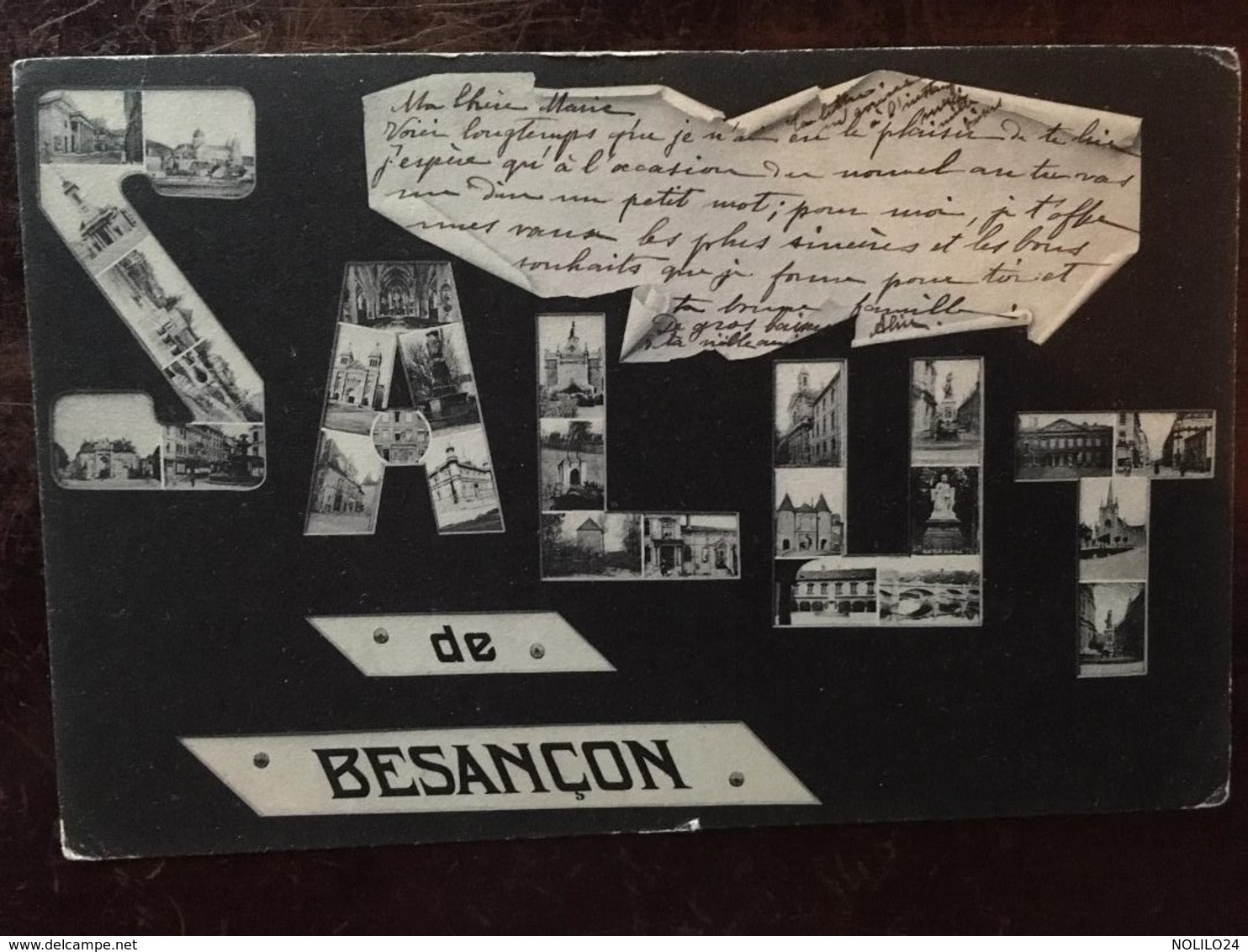 Cpa, Salut De Besançon, Multivues, écrite En 1904, édition Jacot - Besancon