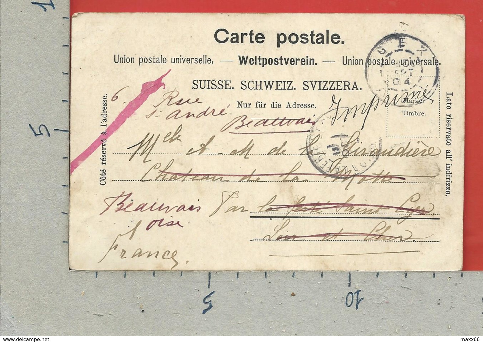 CARTOLINA VG SVIZZERA - FRIBOURG - Ed. La Degringolade - 9 X 14 - 1904 - Fribourg