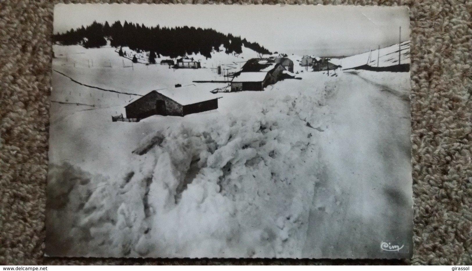 CPSM L EMBOSSIEUX JURA LE VILLAGE SOUS LA NEIGE ED CIM 1963 CHALETS - Autres & Non Classés