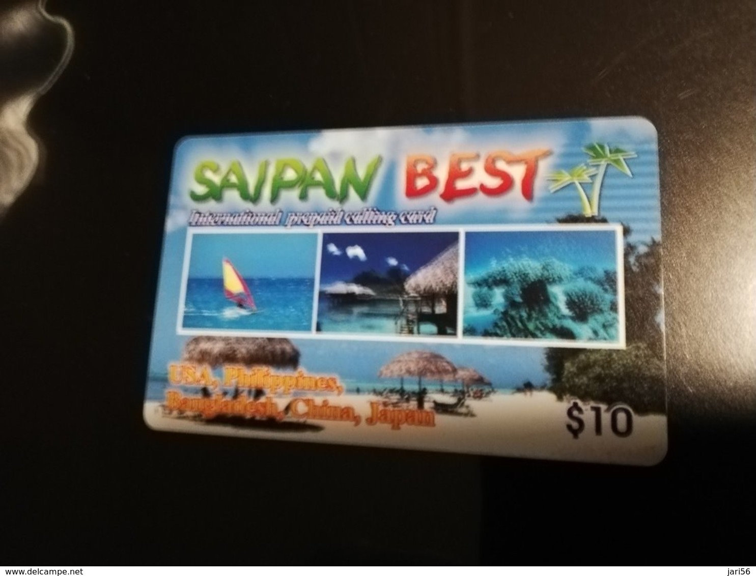 GUAM/ SAIPAN  PHONECARD $10 Fine Used  ** 373 ** - Guam