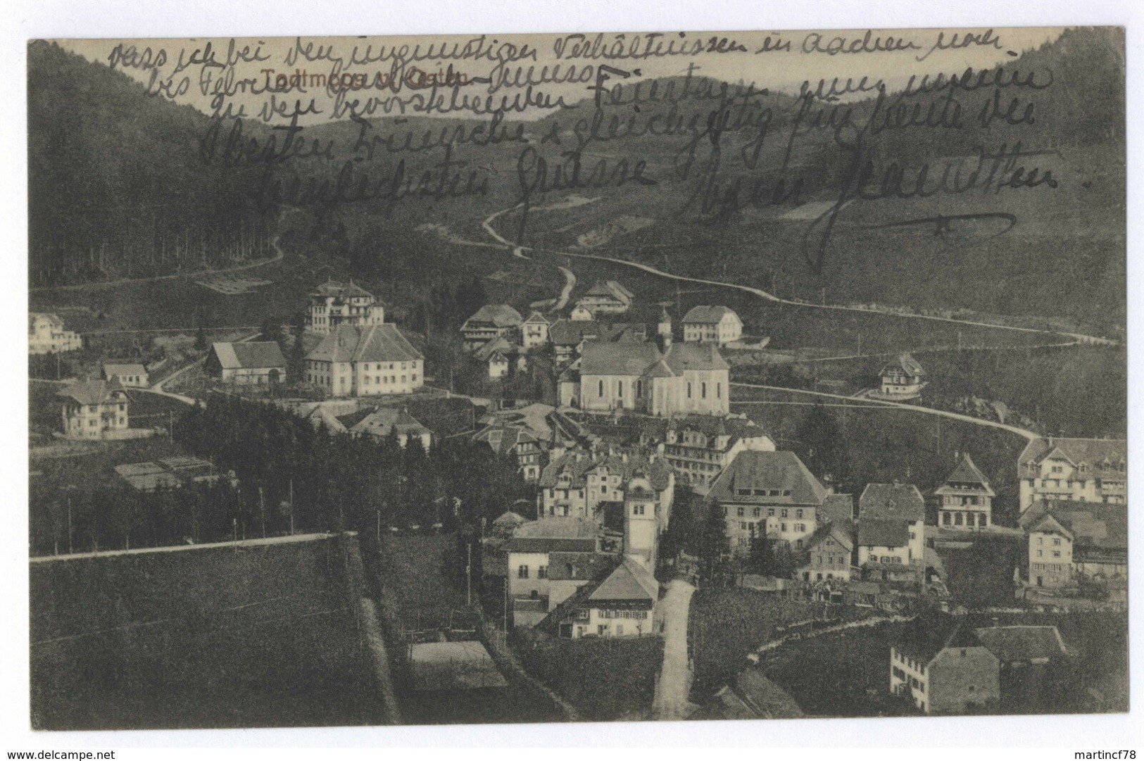 Todtmoos V. Osten 1919 Postkarte Ansichtskarte Waldshut - Todtmoos