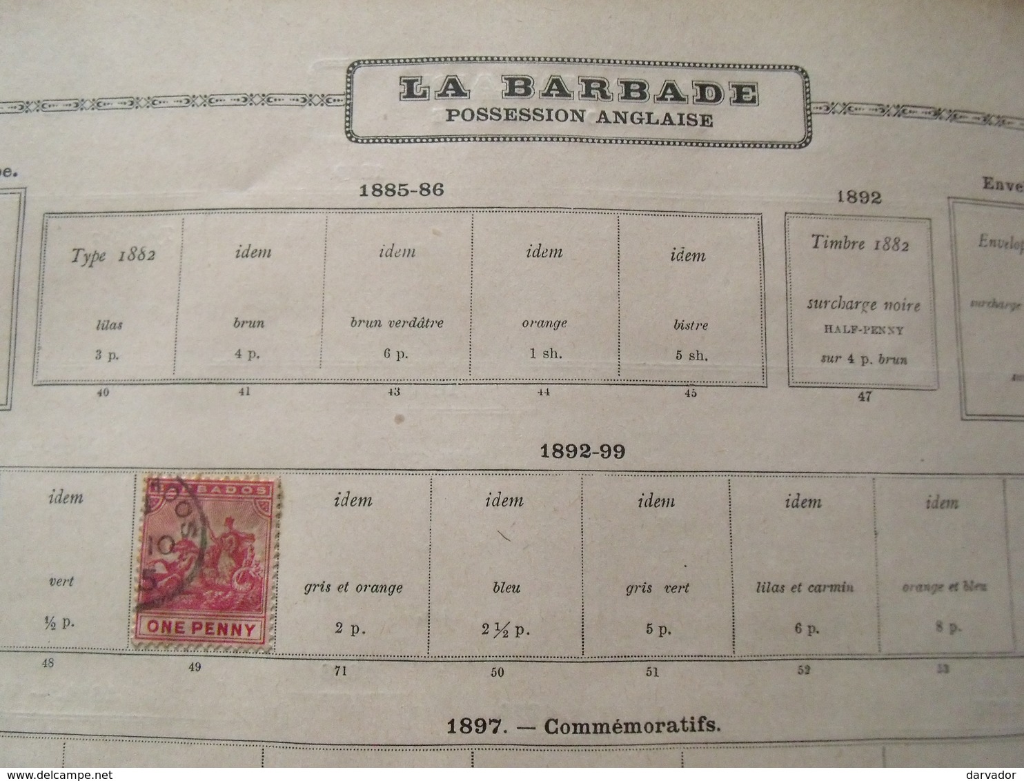 LA BARBADE / POSSESSION ANGLAISE : Divers Timbres Tous Oblitérés ( Dans L'etat ) P780 - Barbados (...-1966)