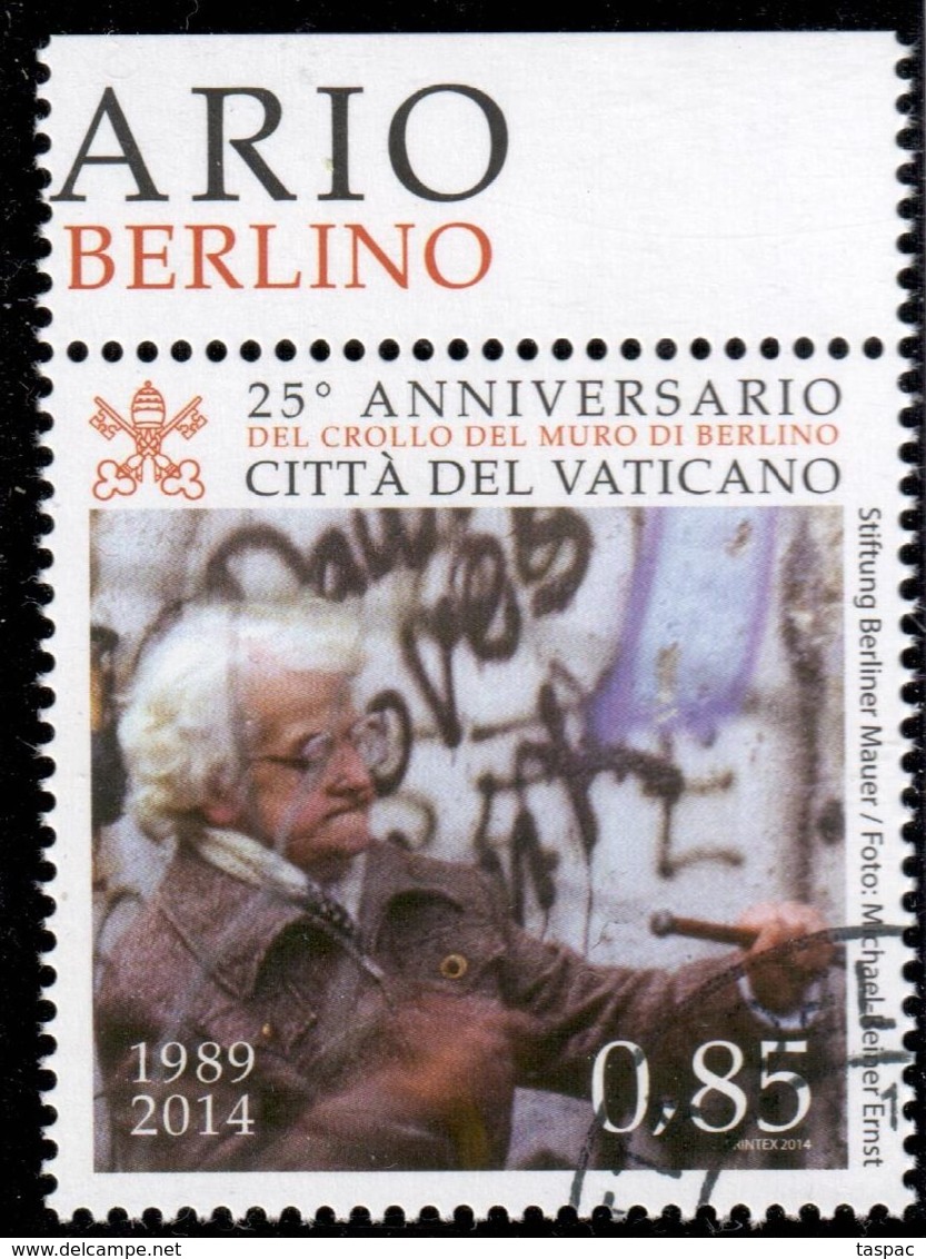 Vatican 2014 Mi# 1819 Used - 25th Anniv. Of The Fall Of The Berlin Wall - Usados