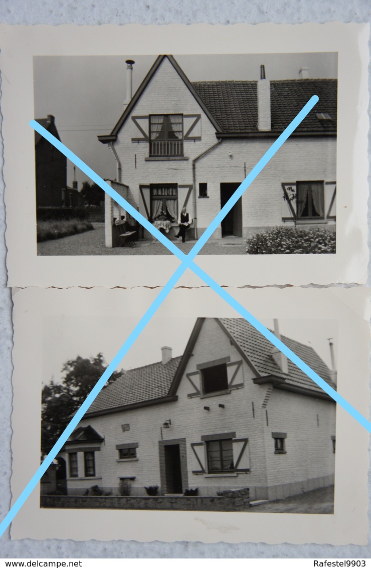 Photox2 NEDEROKKERZEEL 1957 Kampenhout Steenokerzeel Oude Villa Huis - Lieux