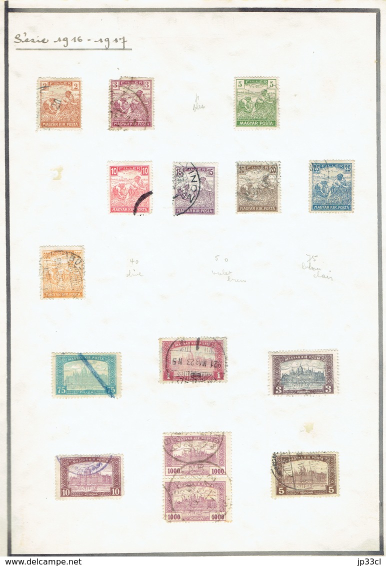 Small Collection Of +/- 230 Old Stamps (o) From Hungary (Hongrie) - Sammlungen