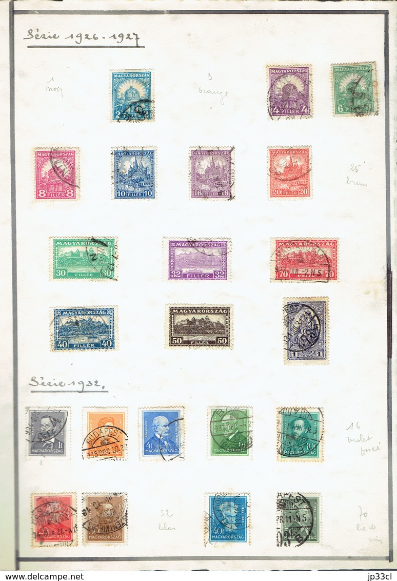 Small Collection Of +/- 230 Old Stamps (o) From Hungary (Hongrie) - Sammlungen