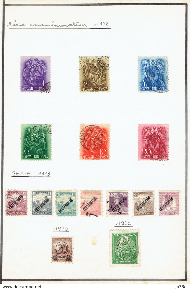 Small Collection Of +/- 230 Old Stamps (o) From Hungary (Hongrie) - Collections