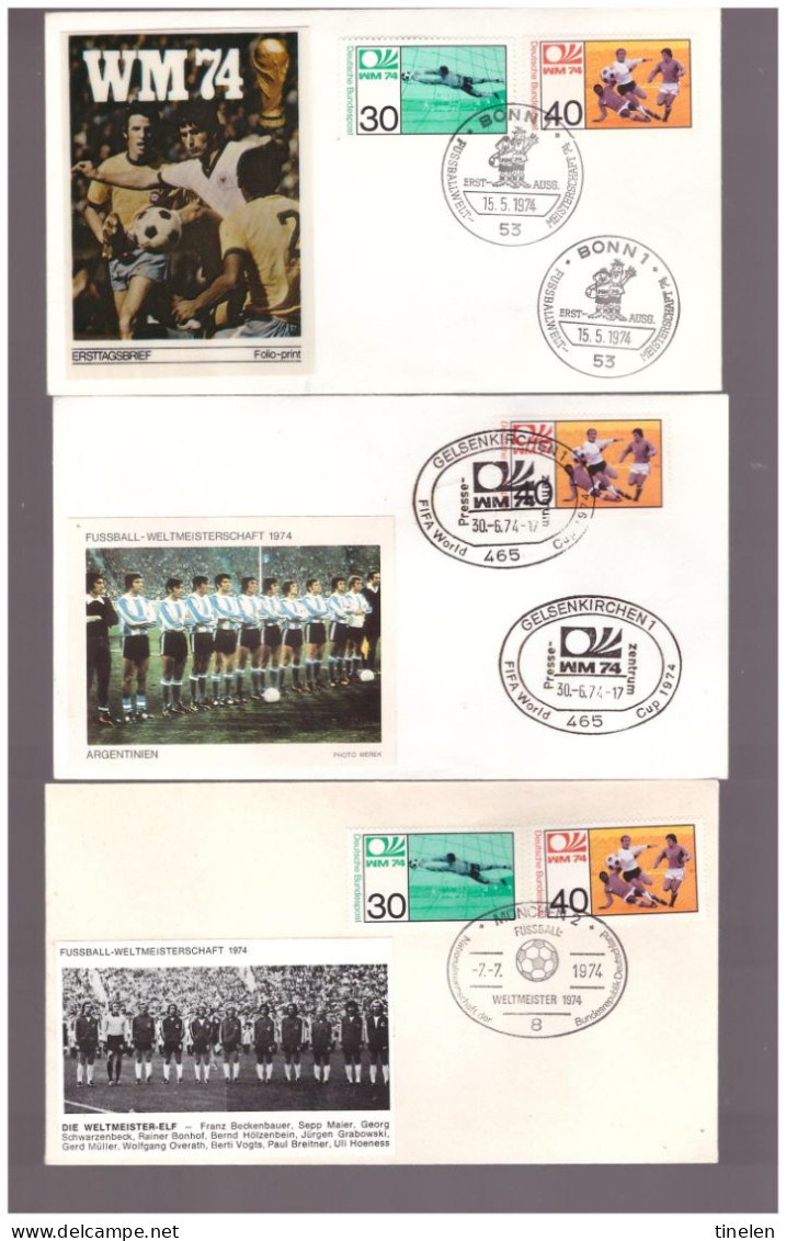 Germania- 1974 18 Fdc Commemorative L Avvenimento - 1974 – Germania Ovest